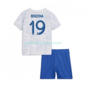 Frankrijk Benzema 19 Kind Uit Tenue World Cup 2022